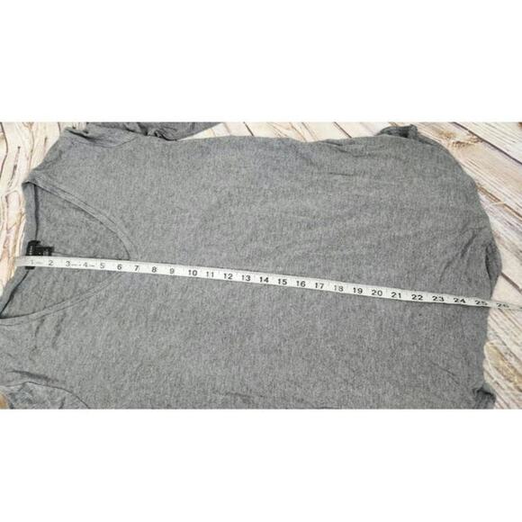 Halogen V Neck Blouse Long Sleeve Gray Small NWT - Picture 7 of 8